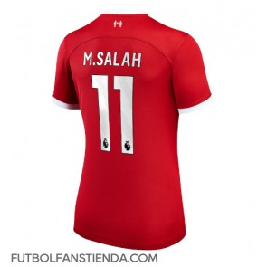 Liverpool Mohamed Salah #11 Primera Equipación Mujer 2023-24 Manga Corta